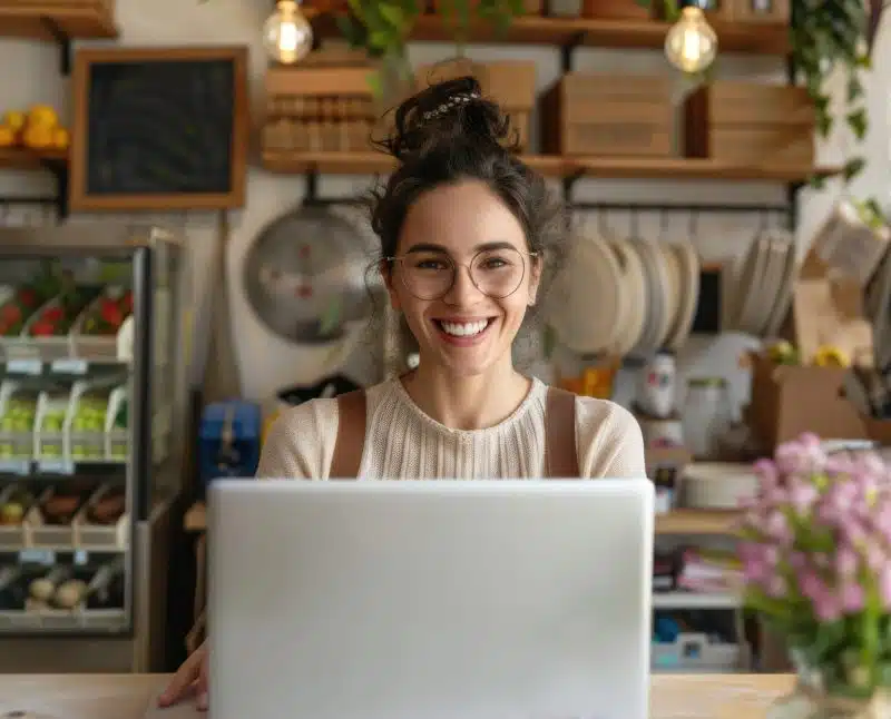 Smiling Retail Worker