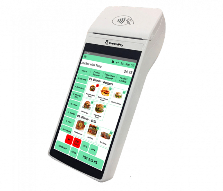 CreatePay ine with register card machine
