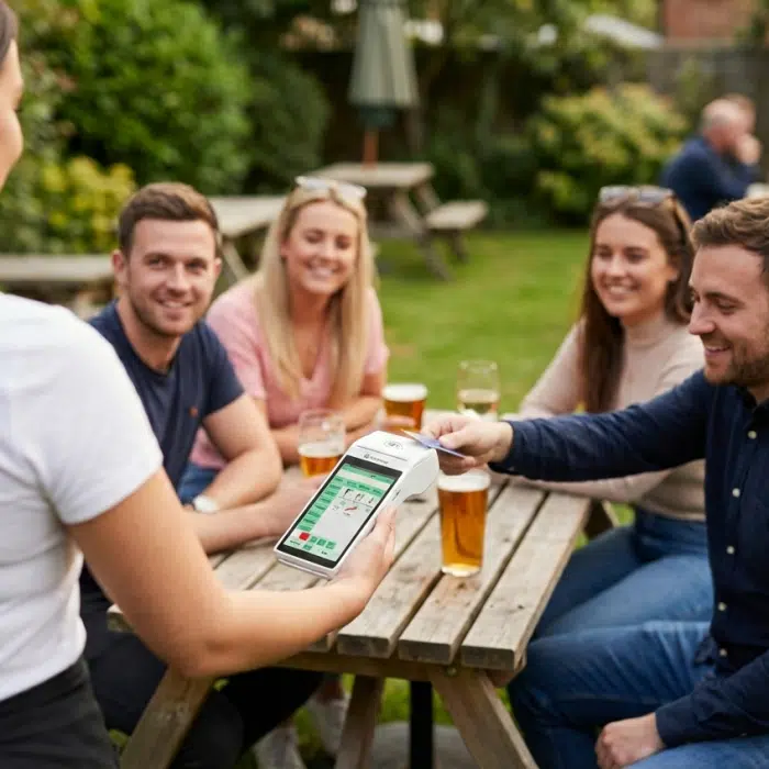 createpay touch at a bar