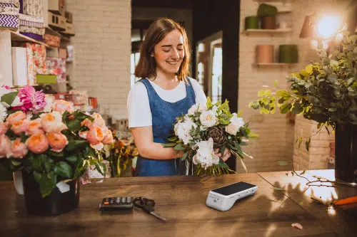 florist with createpay one