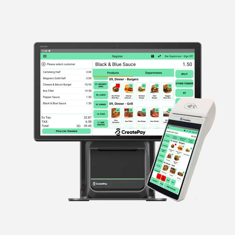 a createpay one and createpay pro device